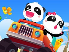 Baby Panda Car Racing
