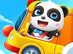 Baby Panda School Bus Lets Drive