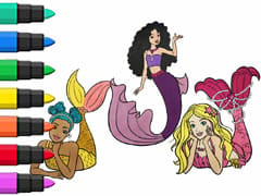 Barbie Mermaid Coloring Book Compilation For Kids