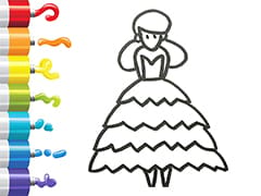 Beautiful Dress How To Draw And Paint