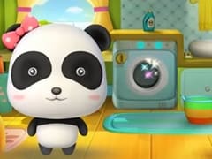 Cleaning Fun Baby Panda