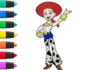 Coloring Book Toy Story Jessie