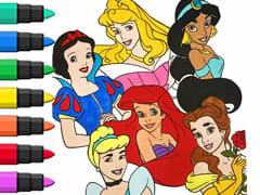 Disney Princess Coloring Book Compilation For Kids