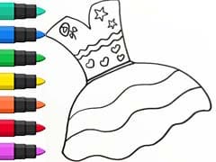 Dress Coloring And Drawing For Kids