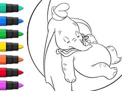 Dumbo The Flying Elephant Coloring