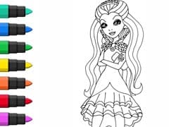Ever After School Raven Queen Coloring