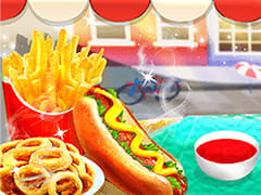 Fast Food Stand Fried Food Cooking Game