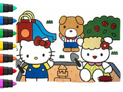 Hello Kitty 6 Coloring Book Compilation For Kids