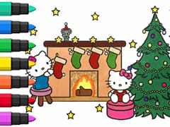 Hello Kitty Christmas Decoration Coloring Book Compilation For Kids