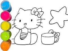 Hello Kitty Coloring And Drawing For Kids