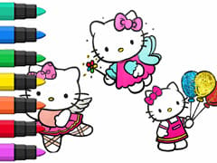 Hello Kitty Series Coloring Book Compilation For Kids