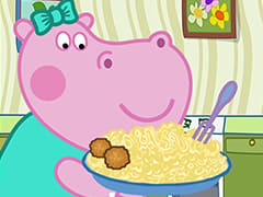Hippo Cooking Games Feed Funny Animals