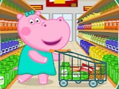 Hippo Supermarket Shopping Games For Kids