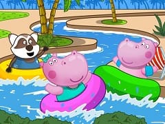 Hippo Water Park Fun Water Slides
