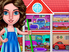House Cleanup Girl Home Cleaning Games