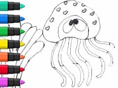 Jellyfish Coloring And Drawing For Kids