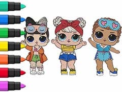 LOL Girl 2 Coloring Book Compilation For Kids