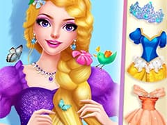 Long Hair Beauty Princess Makeup Party Game