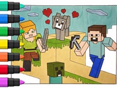 Minecraft Coloring Book Compilation For Kids