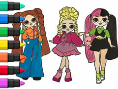OMG Dolls Coloring Book Compilation For Kids