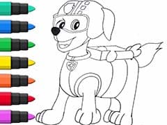 PAW Patrol Zuma Coloring And Drawing For Kids