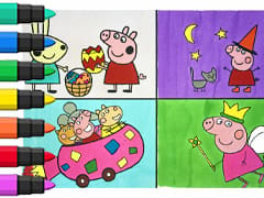 Peppa Pig 10 Coloring Book Compilation For Kids
