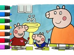 Peppa Pig 19 Coloring Book Compilation For Kids