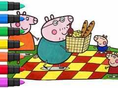 Peppa Pig Picnic Day Coloring Book Compilation For Kids