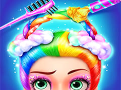 Rainbow Hair Salon Dress Up