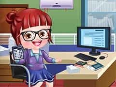 Baby Hazel Accountant Dressup