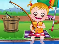 Baby Hazel Fishing Time