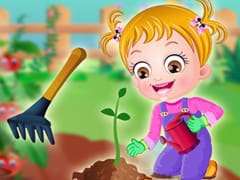 Baby Hazel Gardening Time