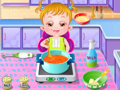 Baby Hazel In Kitchen