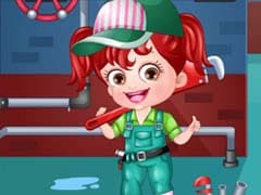 Baby Hazel Plumber Dressup