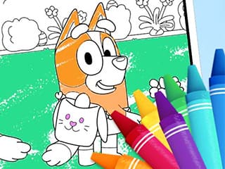 Bluey Easter Coloring