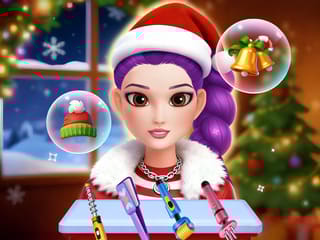 Christmas Girl Hair Stylist