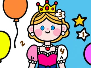 Color By Code Little Princess