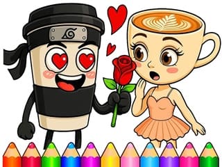 Coloring Book Cappuccina Assassino Love Story