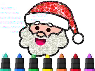 Coloring Book Santa Gift