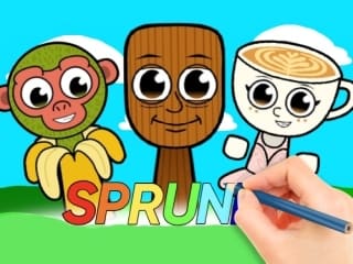 Coloring Book Sprunki Italian Brainrot Mod