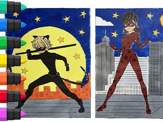 Coloring Book Tales Of Ladybug And Cat Noir