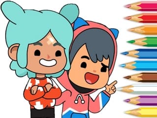 Coloring Book Toca Boca Friends