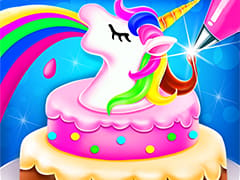 Cooking Unicorn Rainbow Cake Food Game For Girl