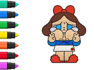 Crybaby Popmart Coloring