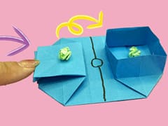 Easy Origami Ball Throwing Toy