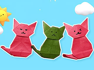 Easy Origami: Cute Cat