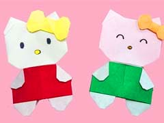 Easy Origami Hello Kitty