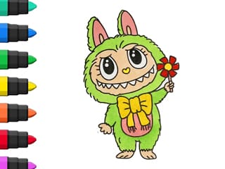 Flower Labubu Popmart