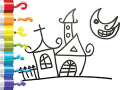 Halloween Night How To Draw And Paint