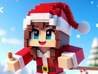 Jigsaw Puzzle Minecraft Christmas